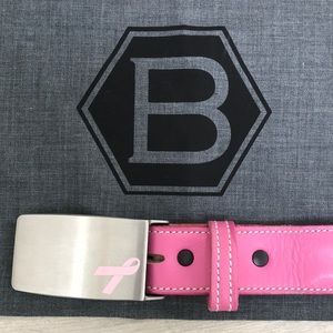 Limited Edition R.J. Bettinardi Pink Leather Belt